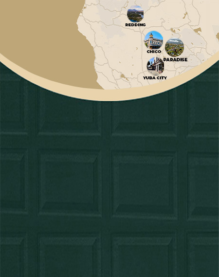 Garage Door Services in NorCal Area including Redding, Chico, Yuba City, & Paradise